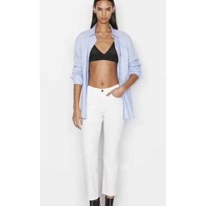 FRAME •Women 23• White Le High Straight Ankle Jeans in Blanc EXC COND $199